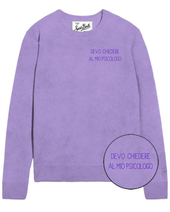 25FW 세인트바쓰 긴팔 티셔츠 NEWQUEENALPACA04007I Purple
