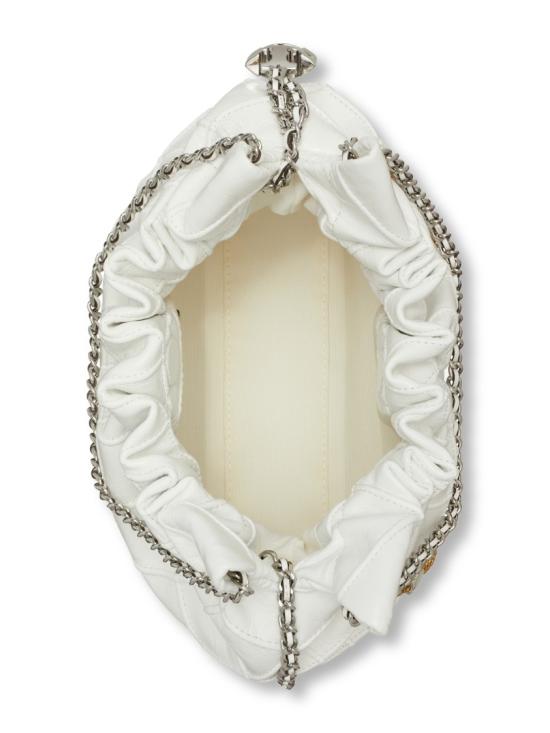 26SS 토리버치 미니 플레밍 디스트레스드 토트 백 164022100 White - TORY BURCH