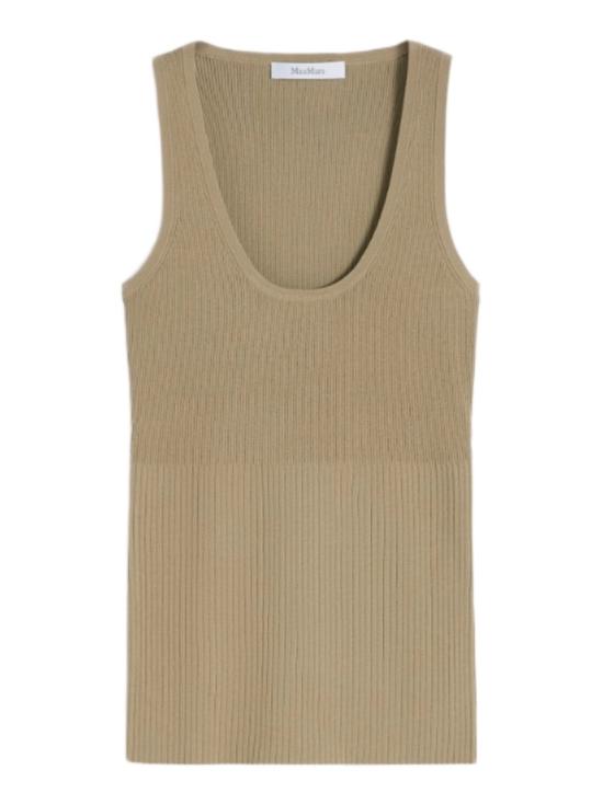 26SS 막스마라 기로 비스코스 탱크 탑 2611361032600010 Neutrals
