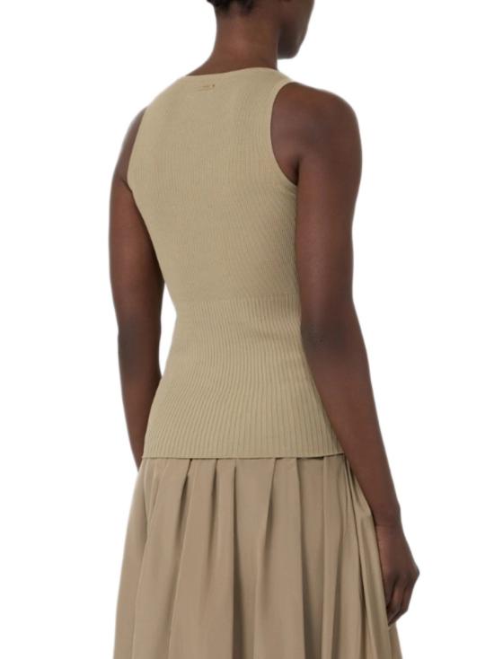 26SS 막스마라 기로 비스코스 탱크 탑 2611361032600010 Neutrals - MAX MARA