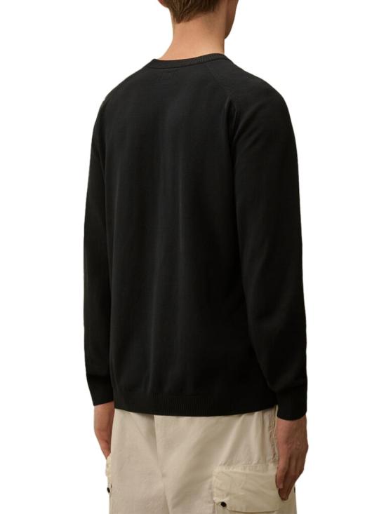26SS 씨피 컴퍼니 코튼 크레이프 크루넥 렌즈 스웨터 20CMKN105A006323O888 Black - C.P. COMPANY