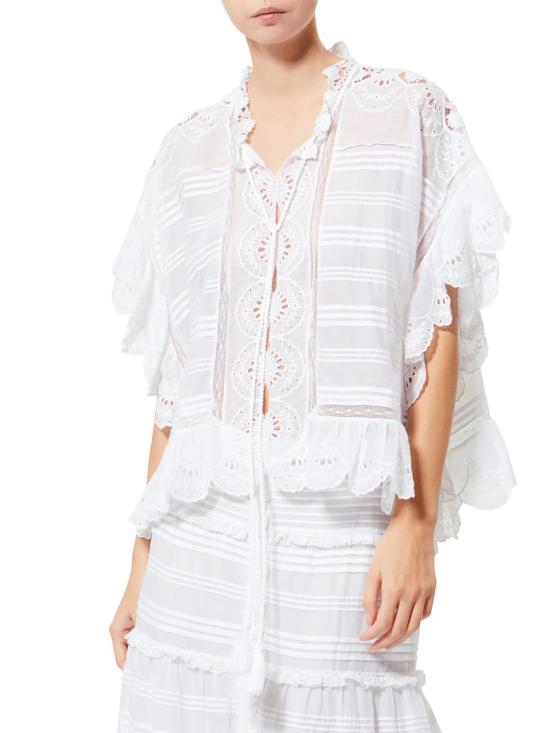 26SS 이자벨마랑에뚜왈 블라우스 26PHT0768FA D1J05E20WH White