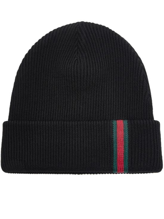  구찌 웹 디테일 울 비니 834192 4G200 Black