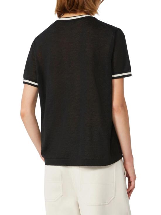26SS 막스마라 반팔 티셔츠 2619361033600SMMNORDICA016 Black - MAX MARA