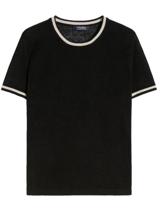 26SS 막스마라 반팔 티셔츠 2619361033600SMMNORDICA016 Black