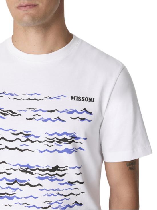 26SS 미소니 반팔 티셔츠 BS26SL00BJ00QQS01KT White - MISSONI
