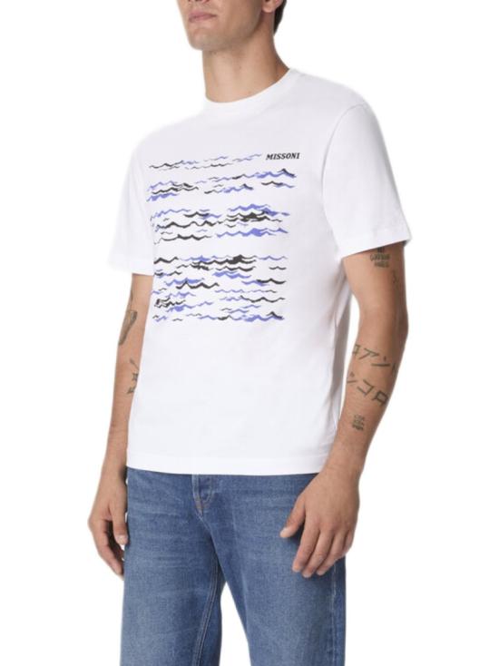 26SS 미소니 반팔 티셔츠 BS26SL00BJ00QQS01KT White - MISSONI