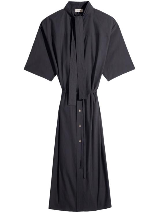 26SS 르메르 워시드 코튼 실크 리버시블 튜브 드레스 DR1156 LF1500BK998 Black
