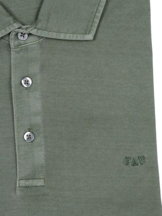 26SS 페이 폴로 티셔츠 NPMB252143TUY1V400 Green - FAY