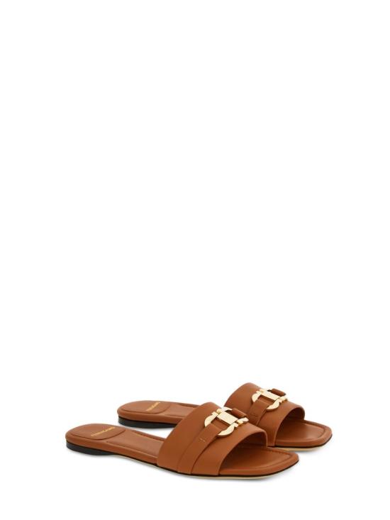26SS 살바토레 페라가모 뮬/슬리퍼 769637002 Brown - SALVATORE FERRAGAMO
