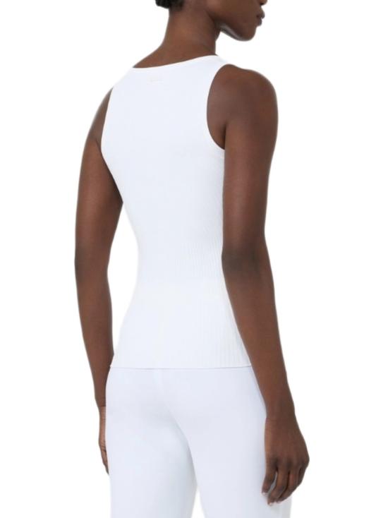 26SS 막스마라 기로 비스코스 탱크 탑 2611361032600001 White - MAX MARA