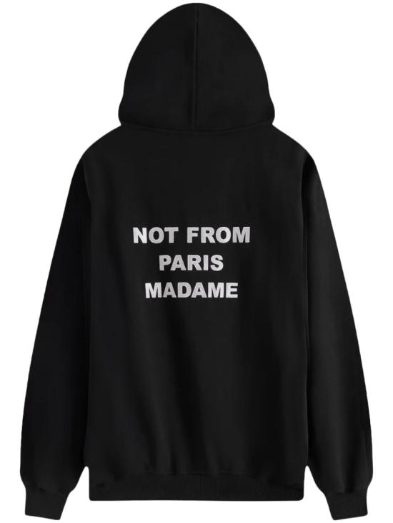 26SS 드롤드무슈 후드 티셔츠 PERMHO162CO127BL Black - DROLE DE MONSIEUR