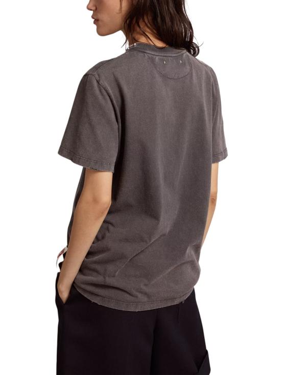 26SS 골든구스 크리스털 레귤러 반팔 티셔츠 GWP01220P00067060318 Grey - GOLDEN GOOSE