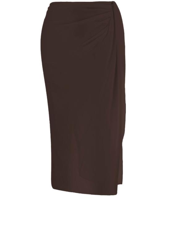 26SS 자크뮈스 미디 스커트 SKW00084BW00565850 Brown - JACQUEMUS