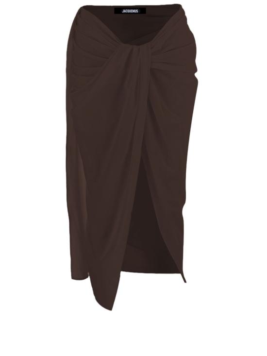 26SS 자크뮈스 미디 스커트 SKW00084BW00565850 Brown