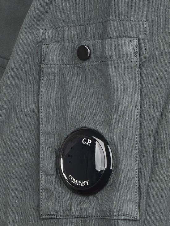 26SS 씨피 컴퍼니 오가닉 개버딘 지퍼 렌즈 오버셔츠 20CMOS156A110143G921 Grey - C.P. COMPANY