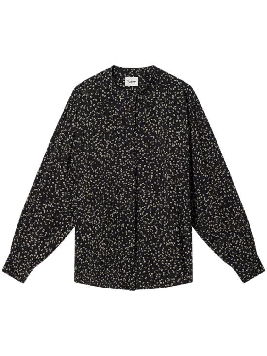 26SS 이자벨마랑에뚜왈 긴팔 티셔츠 26PCH0080FA D1J07E01BK Black