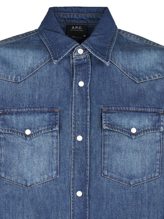 26SS 아페쎄 데님 셔츠 COHME H12632IAL WASHED INDIGO Blue - A.P.C.