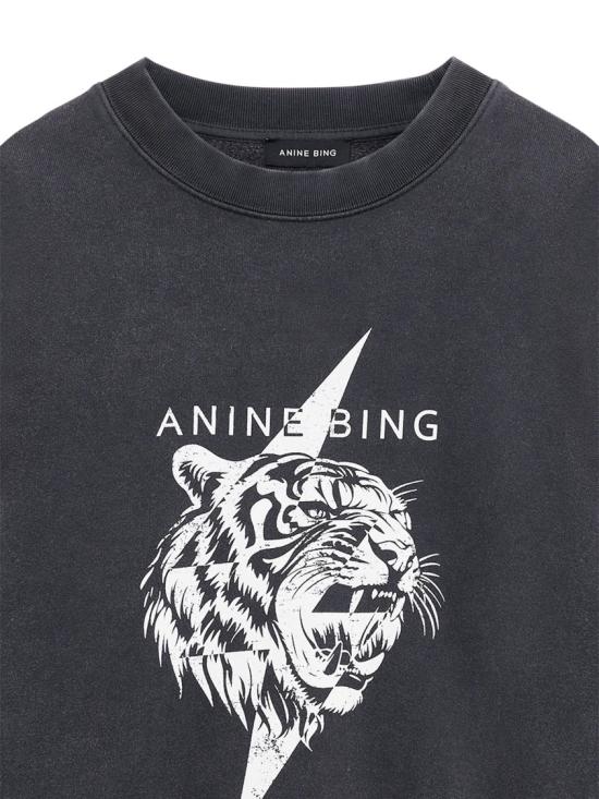 26SS 애니빙 긴팔 티셔츠 A0812512VTG3VINTAGE BLACK Black - ANINE BING