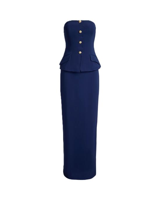 26SS 랄프 로렌 롱 원피스 253P13287001 Blue