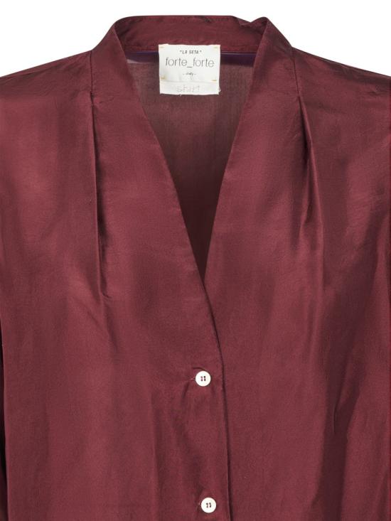 26SS 포르테포르테 블라우스 148592504 Burgundy - FORTE FORTE