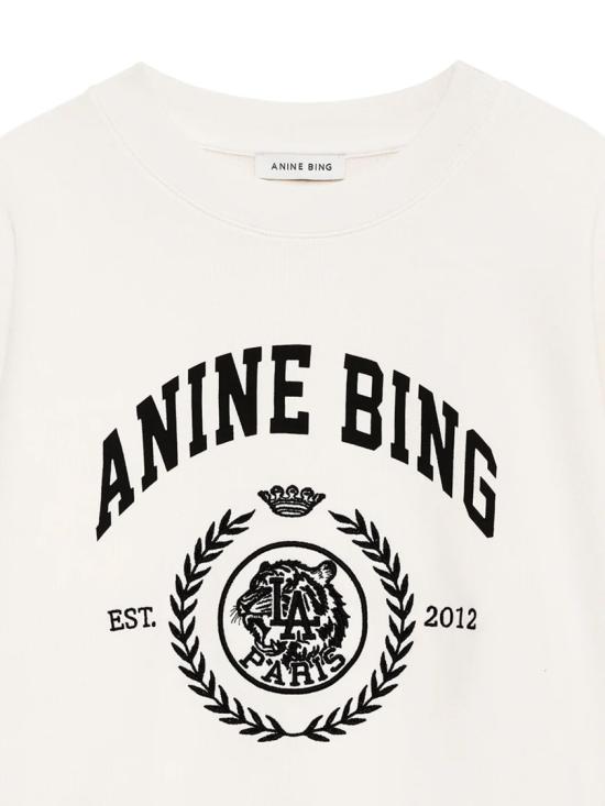 26SS 애니빙 긴팔 티셔츠 A0812486WKHA3CREAM White - ANINE BING