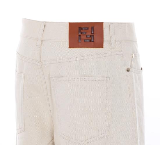 26SS 펜디 스트레이트 팬츠 FLP882 AOHVF1W0T White - FENDI