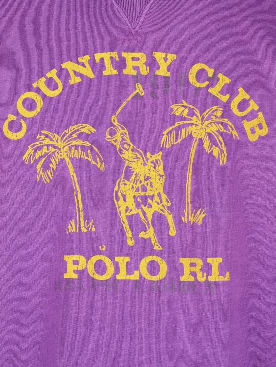 26SS 폴로 랄프로렌 긴팔 티셔츠 710B13518003 Purple - POLO RALPH LAUREN