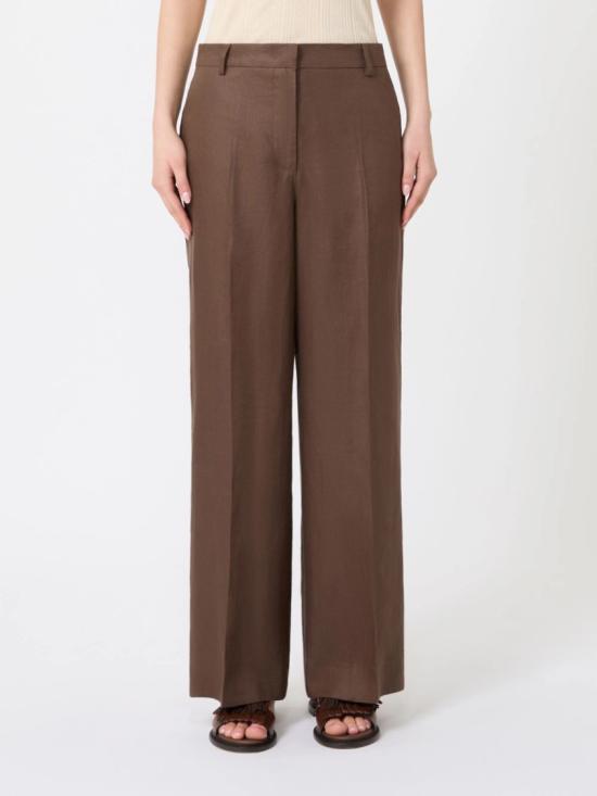 26SS 막스마라 스트레이트 팬츠 2615131112600037 Brown - MAX MARA