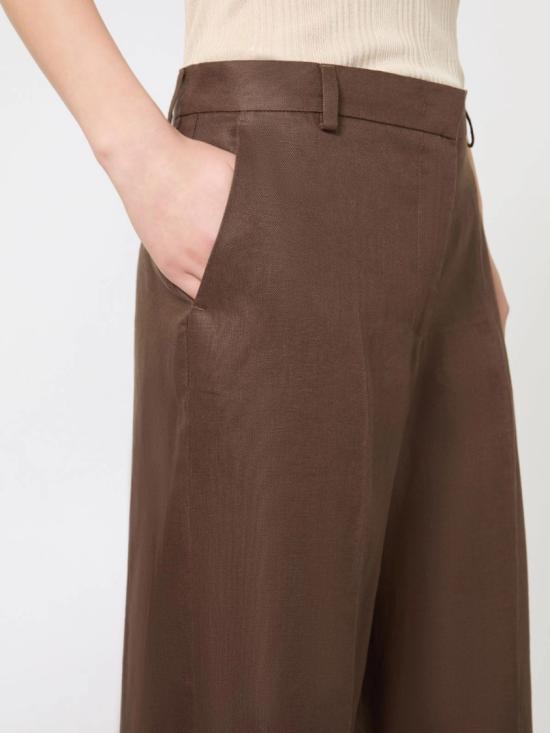 26SS 막스마라 스트레이트 팬츠 2615131112600037 Brown - MAX MARA