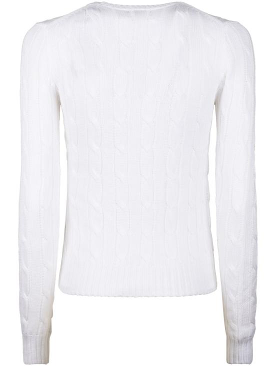 26SS 폴로 랄프로렌 포니 로고 피마코튼 케이블 니트 스웨터 211971869007 White - POLO RALPH LAUREN
