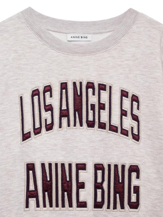 26SS 애니빙 긴팔 티셔츠 A0811677BGI15OATMEAL MELANGE Grey - ANINE BING