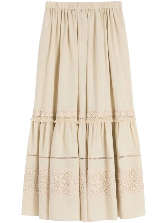 26SS 막스마라 롱 스커트 2615101023600WKIPALLORE006 Neutrals