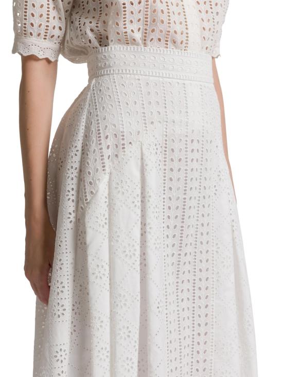 26SS 알베르타 페레티 롱 스커트 011016220002 White - ALBERTA FERRETTI