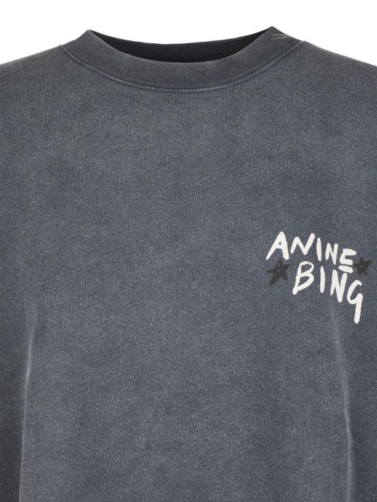 26SS 애니빙 긴팔 티셔츠 A0812055WBL1WASHED BLACK Grey - ANINE BING