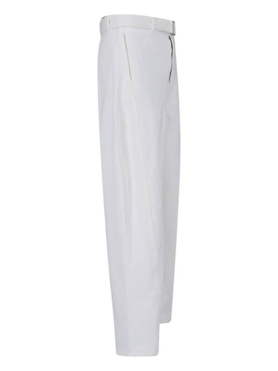 26SS 르메르 트위스트 벨티드 팬츠 PA326 LD1070WH086 White - LEMAIRE