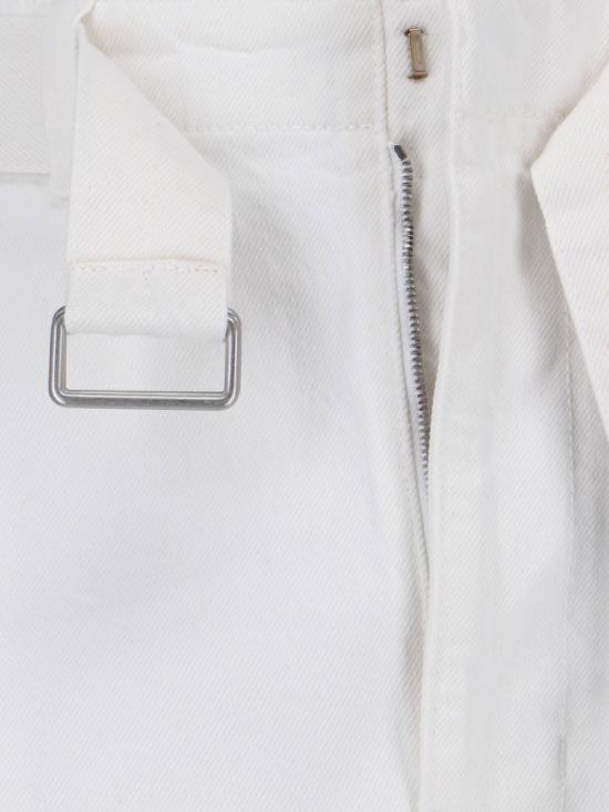 26SS 르메르 트위스트 벨티드 팬츠 PA326 LD1070WH086 White - LEMAIRE