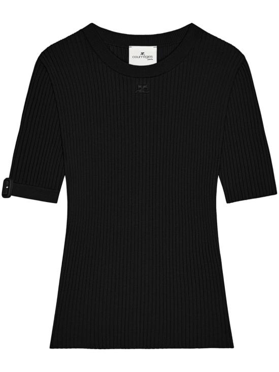 26SS 쿠레쥬 반팔 티셔츠 126MPU267FI00019999 Black