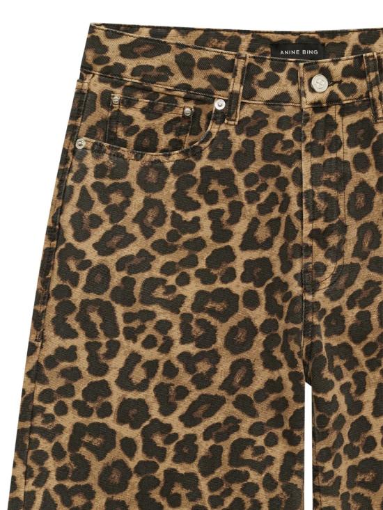 26SS 애니빙 스트레이트 팬츠 A0611765MTL59LEOPARD Black - ANINE BING