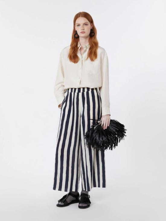 26SS 막스마라 스트레이트 팬츠 2615131132600012 Blue - MAX MARA