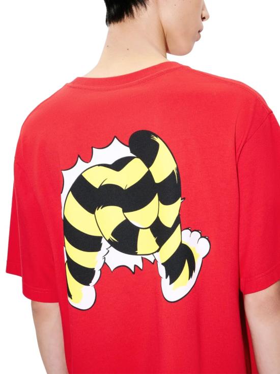 26SS 겐조 Wild Tiger 오버사이즈 티셔츠 FG55TS4034SG22 Red - KENZO