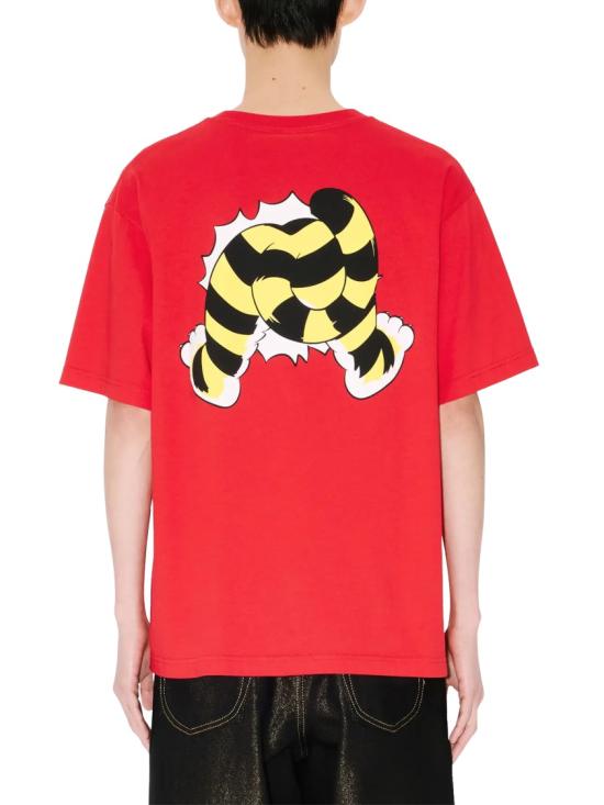 26SS 겐조 Wild Tiger 오버사이즈 티셔츠 FG55TS4034SG22 Red - KENZO