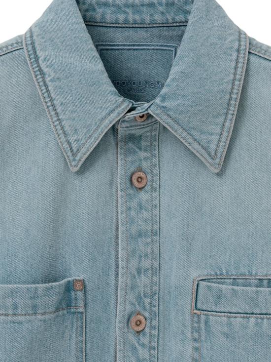 26SS 우영미 데님 셔츠 W261SH26882L Blue - WOOYOUNGMI