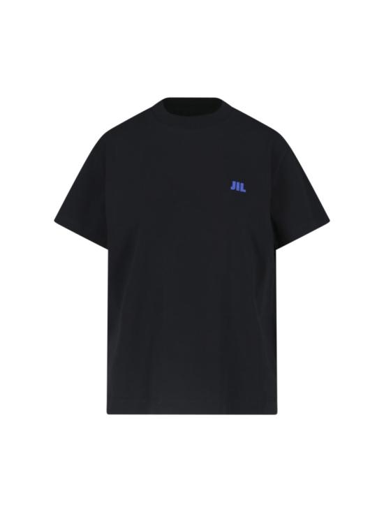 26FW 질샌더 JIL 로고 코튼 티셔츠 JIL 로고 코튼 티셔츠 J02GC0163 J45048001 Blue