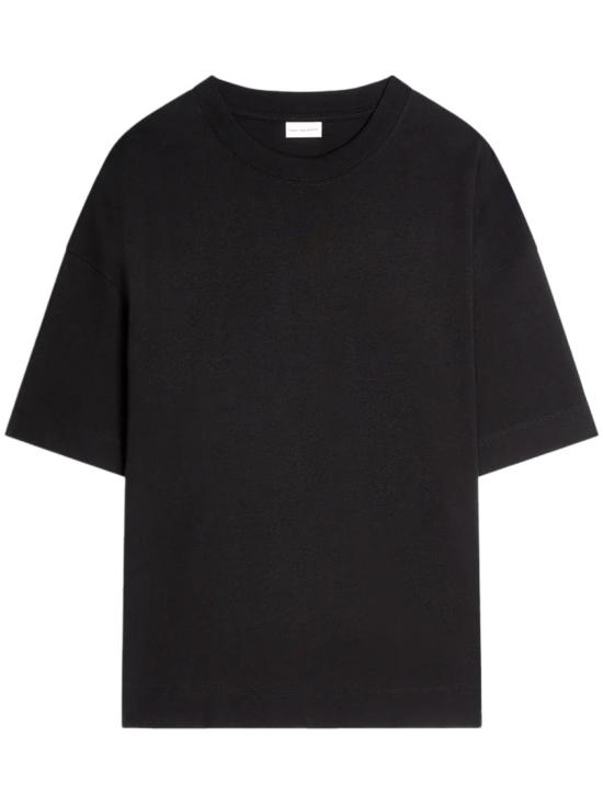 26SS 드리스 반 노튼 반팔 티셔츠 2610211113603900 Black