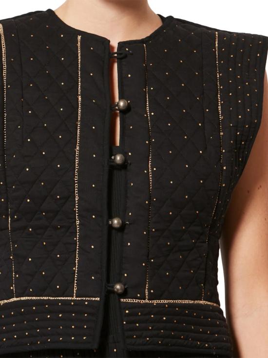 26SS 이자벨마랑에뚜왈 민소매 티셔츠 26PGI0078FA D1J03E01BK Black - ISABEL MARANT ETOILE