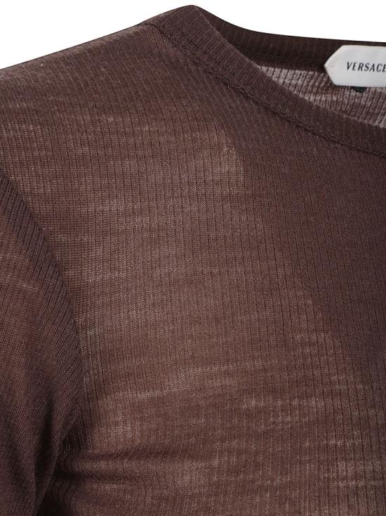 26SS 베르사체 반팔 티셔츠 10245061A175481N380 Brown - VERSACE
