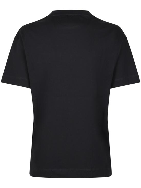 26SS 브루넬로 쿠치넬리 샤이니 탭 코튼 저지 티셔츠 M0T81EC710C101 Black - BRUNELLO CUCINELLI