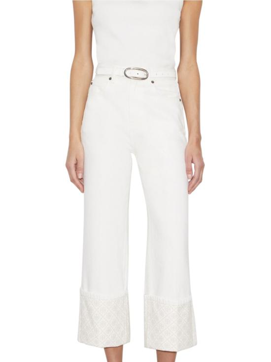 26SS 토리버치 데님 팬츠 183553100 White - TORY BURCH