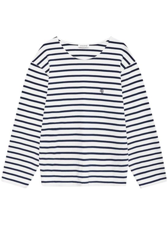 26SS 애니빙 긴팔 티셔츠 A0811995STR15MULTI White